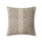 Angela Rose x Loloi Dusk Charcoal / Ivory 18'' x 18'' Cover w/Poly Pillow White Cliff Studio Patterned Pillows