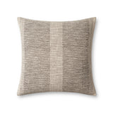 Angela Rose x Loloi Dusk Charcoal / Ivory 18'' x 18'' Cover w/Poly Pillow White Cliff Studio Patterned Pillows