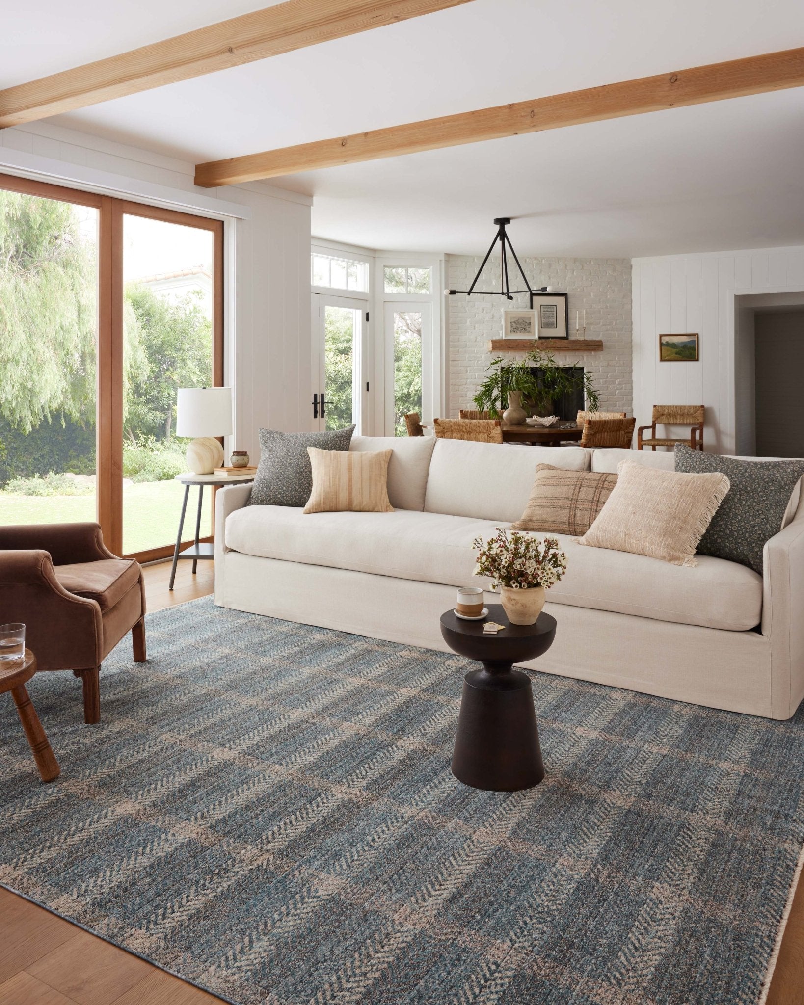 Angela Rose x Loloi Ember Blue / Beige Rug