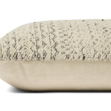 Angela Rose x Loloi Gloaming Charcoal / Ivory 18'' x 18'' Cover w/Poly Pillow White Cliff Studio Patterned Pillows