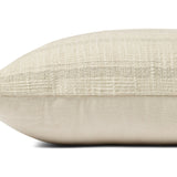 Angela Rose x Loloi Joshua Ivory / Grey 18'' x 18'' Cover w/Down Pillow White Cliff Studio Throw Pillows