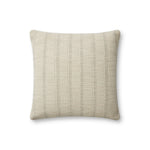 Angela Rose x Loloi Joshua Ivory / Grey 18'' x 18'' Cover w/Poly Pillow White Cliff Studio Patterned Pillows