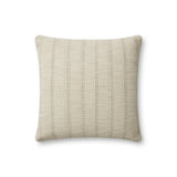 Angela Rose x Loloi Joshua Ivory / Grey 18'' x 18'' Cover w/Poly Pillow White Cliff Studio Patterned Pillows