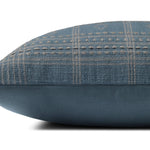 Angela Rose x Loloi Lina Blue / Slate 18'' x 18'' Cover Only Pillow White Cliff Studio Throw Pillows