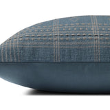 Angela Rose x Loloi Lina Blue / Slate 18'' x 18'' Cover Only Pillow White Cliff Studio Throw Pillows