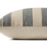 Angela Rose x Loloi Mia PAR0014 Ivory / Denim 13'' x 21'' Cover w/Down Pillow White Cliff Studio Throw Pillows