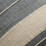 Angela Rose x Loloi Mia PAR0014 Ivory / Denim 13'' x 21'' Cover w/Down Pillow White Cliff Studio Throw Pillows