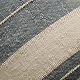 Angela Rose x Loloi Mia PAR0014 Ivory / Denim 13'' x 21'' Cover w/Down Pillow White Cliff Studio Throw Pillows