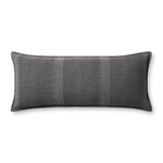Angela Rose x Loloi Nadine PAR0021 Slate 13'' x 35'' Cover Only Pillow White Cliff Studio Throw Pillows