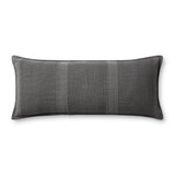 Angela Rose x Loloi Nadine PAR0021 Slate 13'' x 35'' Cover Only Pillow White Cliff Studio Throw Pillows
