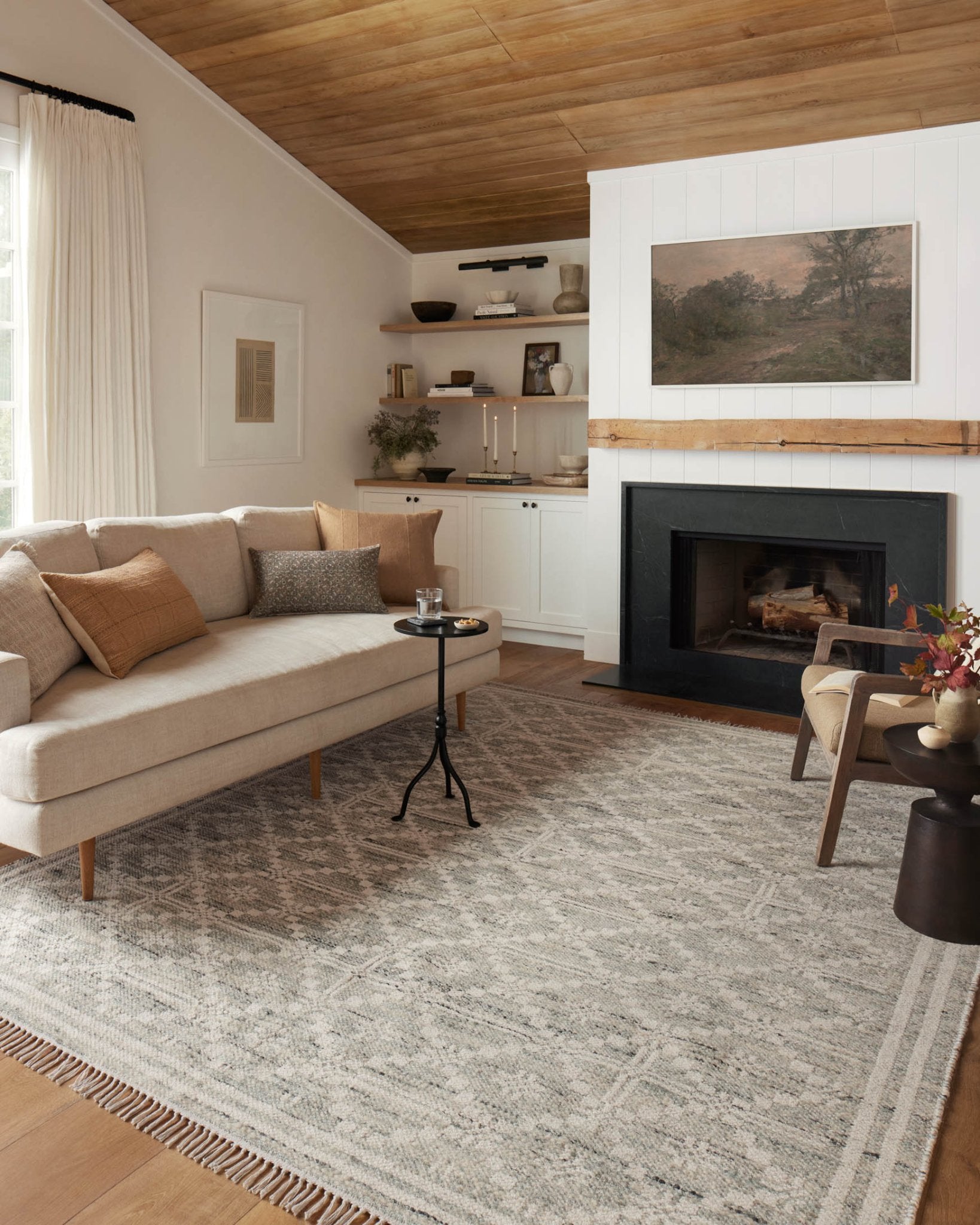Angela Rose x Loloi Rivers Lagoon / Ivory Rug White Cliff Studio Area Rugs