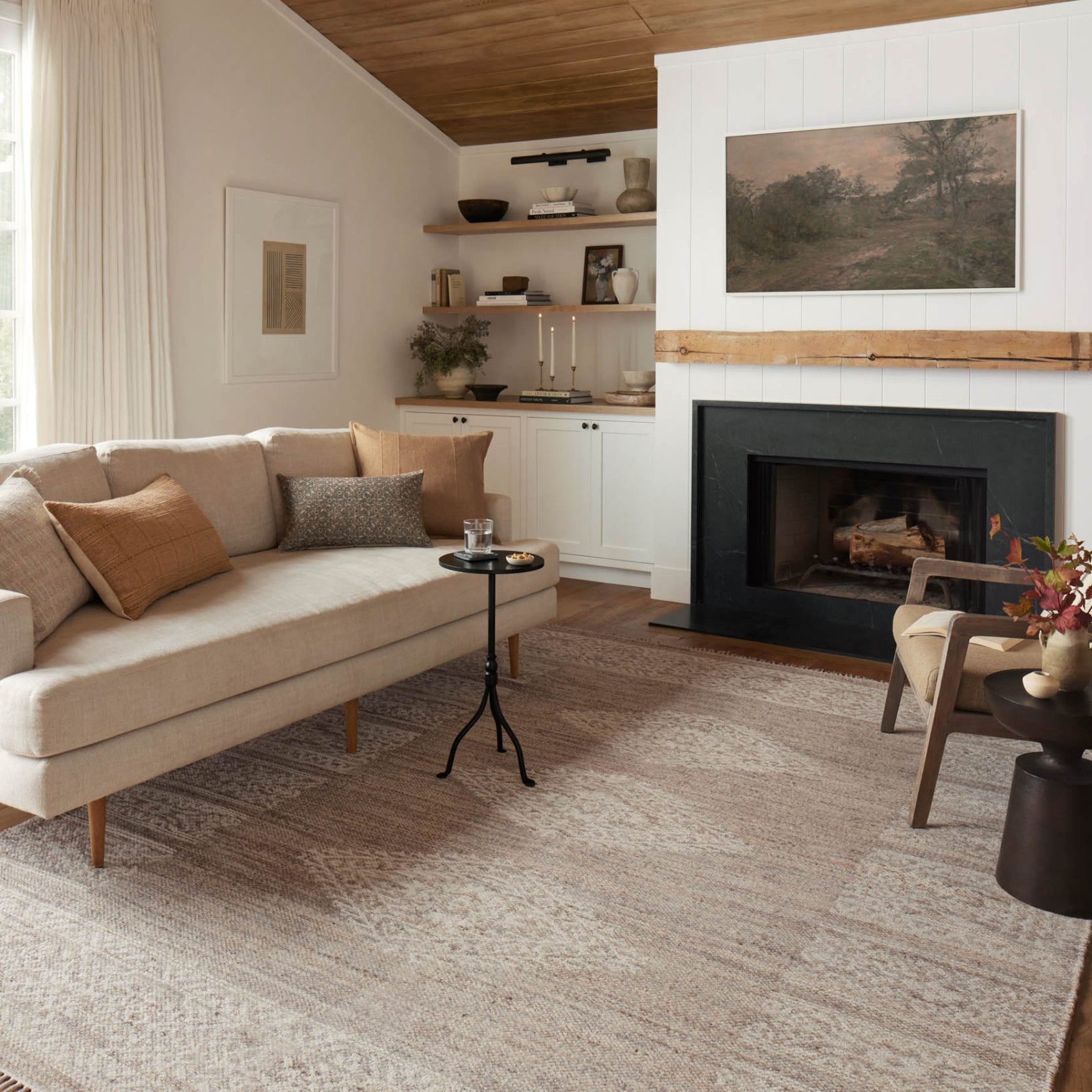 Angela Rose x Loloi Rivers Lilac / Ivory Rug White Cliff Studio Area Rugs