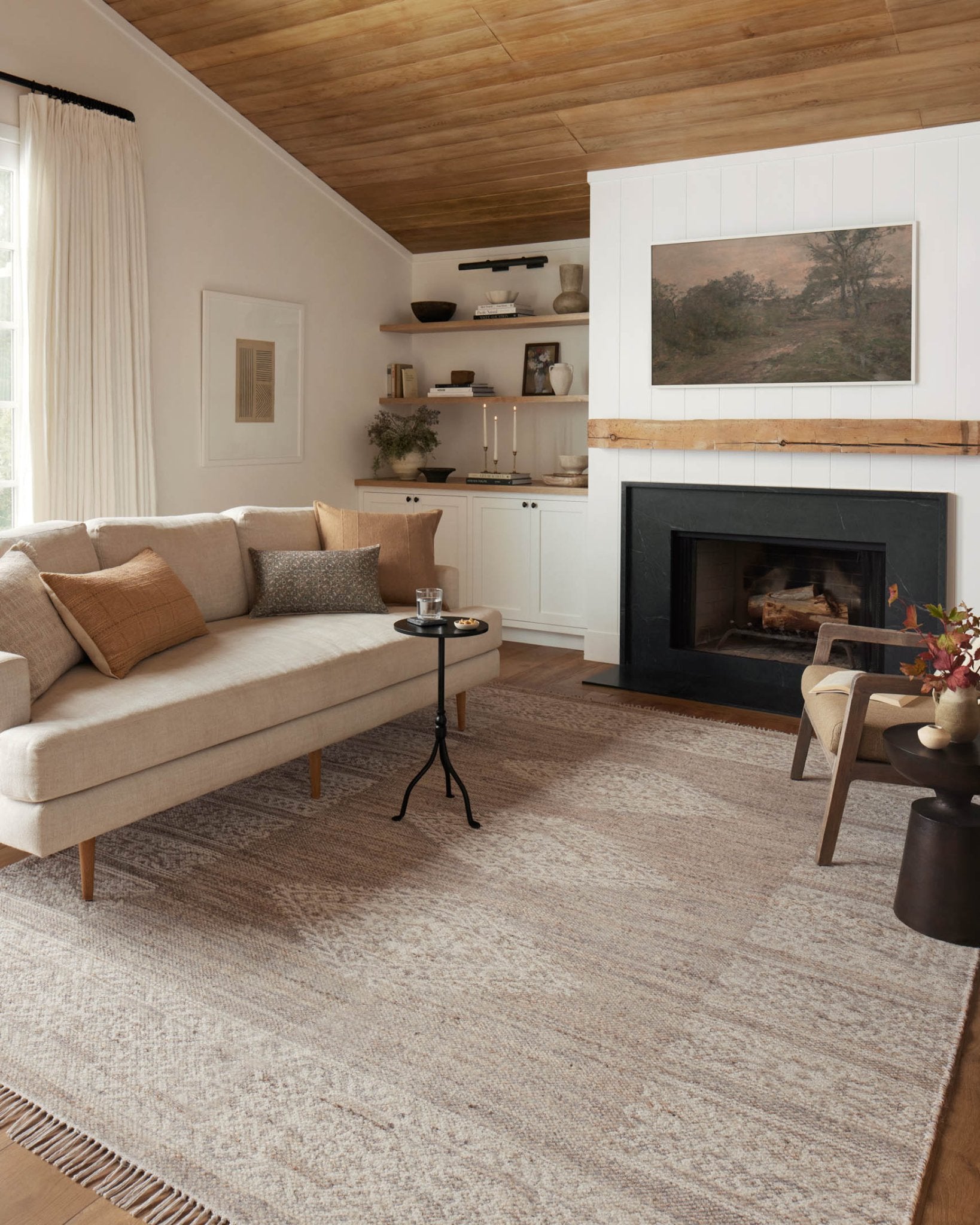 Angela Rose x Loloi Rivers Lilac / Ivory Rug White Cliff Studio Area Rugs