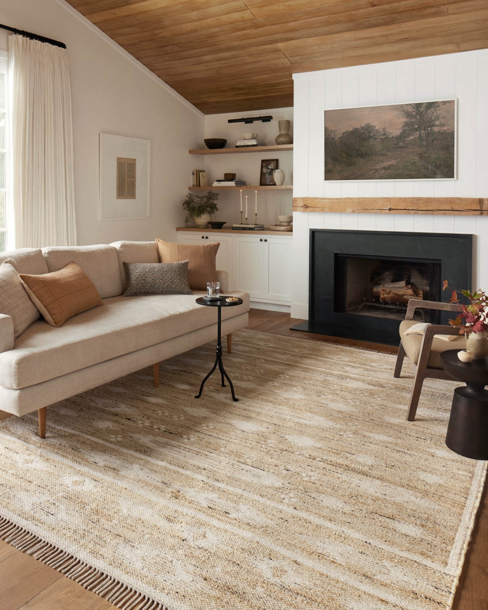 Angela Rose x Loloi Rivers Natural / Ivory Rug White Cliff Studio Area Rugs