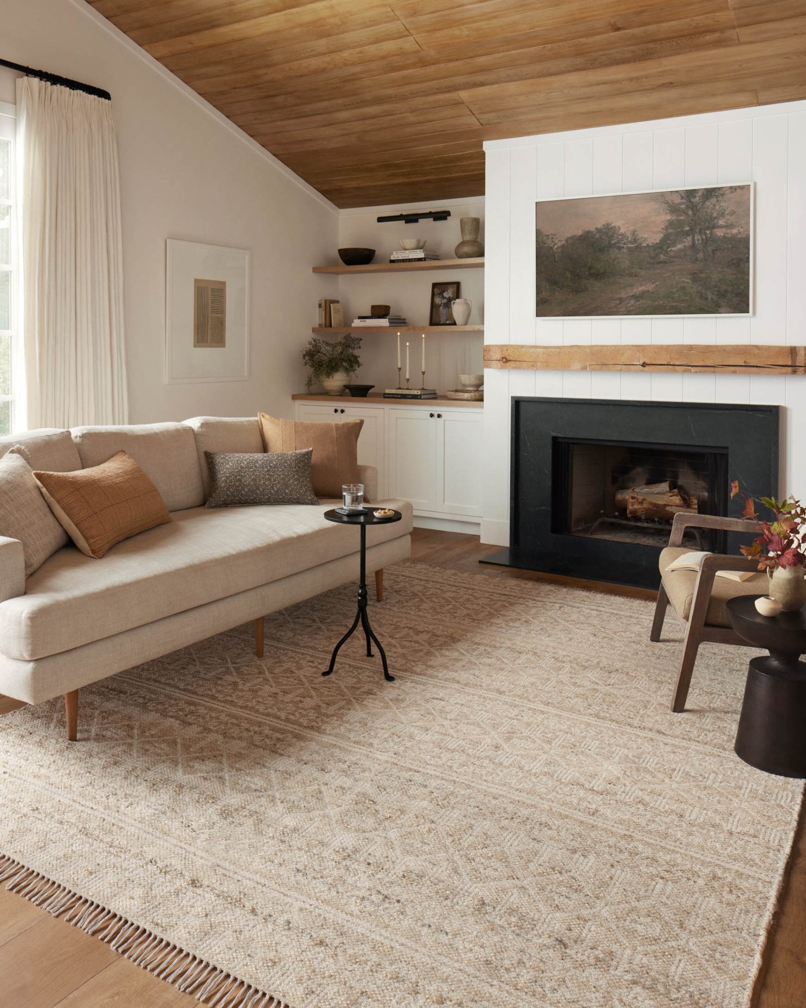 Angela Rose x Loloi Rivers Sand / Ivory Rug White Cliff Studio Area Rugs