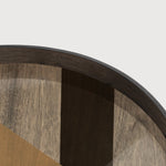 Angle tray - glass - Bronze - round - XL White Cliff Studio Trays