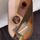 Angle tray - glass - Pinot - oblong - M White Cliff Studio Trays