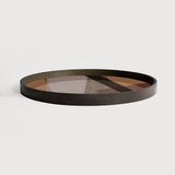 Angle tray - glass - Pinot - round - L White Cliff Studio Trays