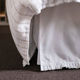 Audrey Cotton Percale Bedskirt White Cliff Studio Bedskirt