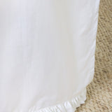 Audrey Cotton Percale Bedskirt White Cliff Studio Bedskirt