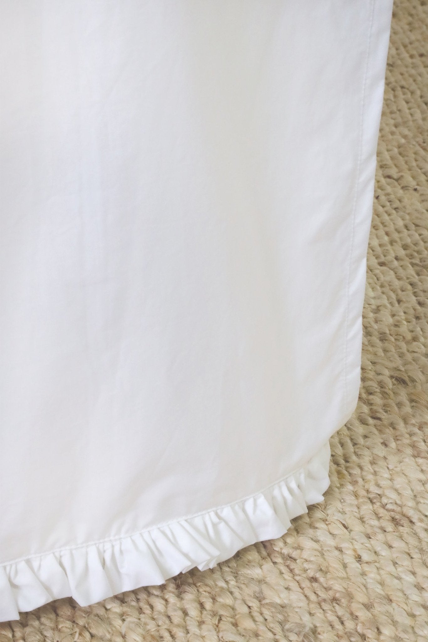 Audrey Cotton Percale Bedskirt White Cliff Studio Bedskirt