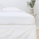Audrey Cotton Percale Bedskirt White Cliff Studio Bedskirt