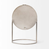 Aurora Gray Metal Modern Table Clock