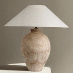 Avianna Table Lamp - Textured Tan Ceramic Base 27.5" Modern