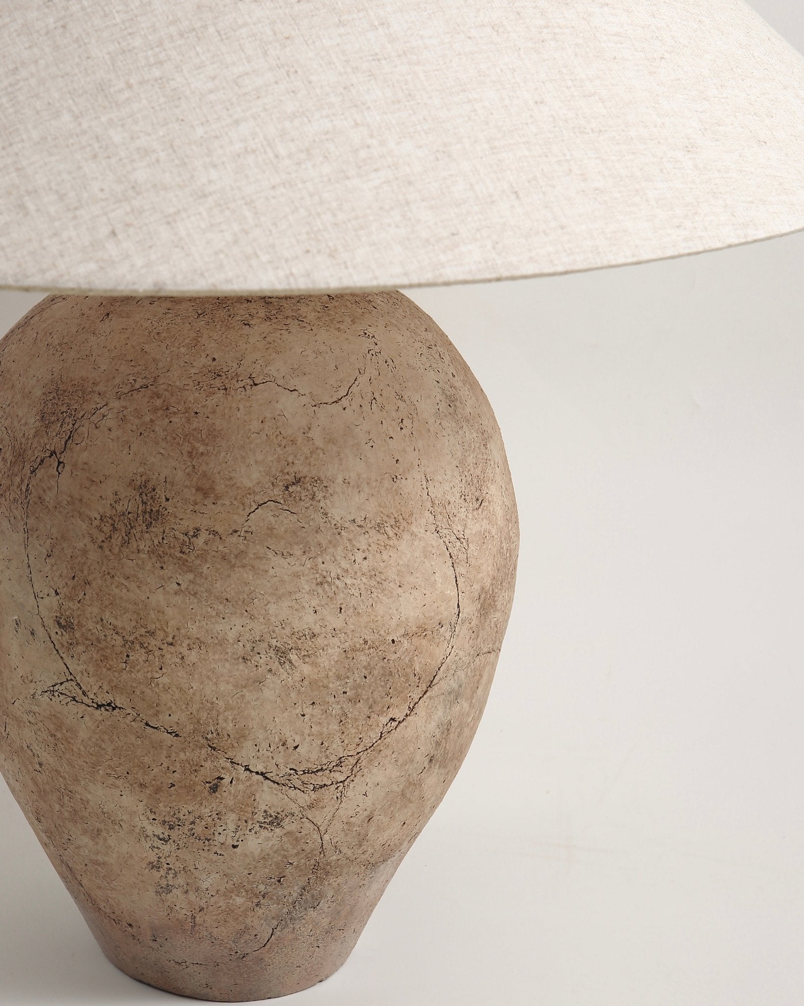 Avianna Table Lamp - Textured Tan Ceramic Base 27.5" Modern