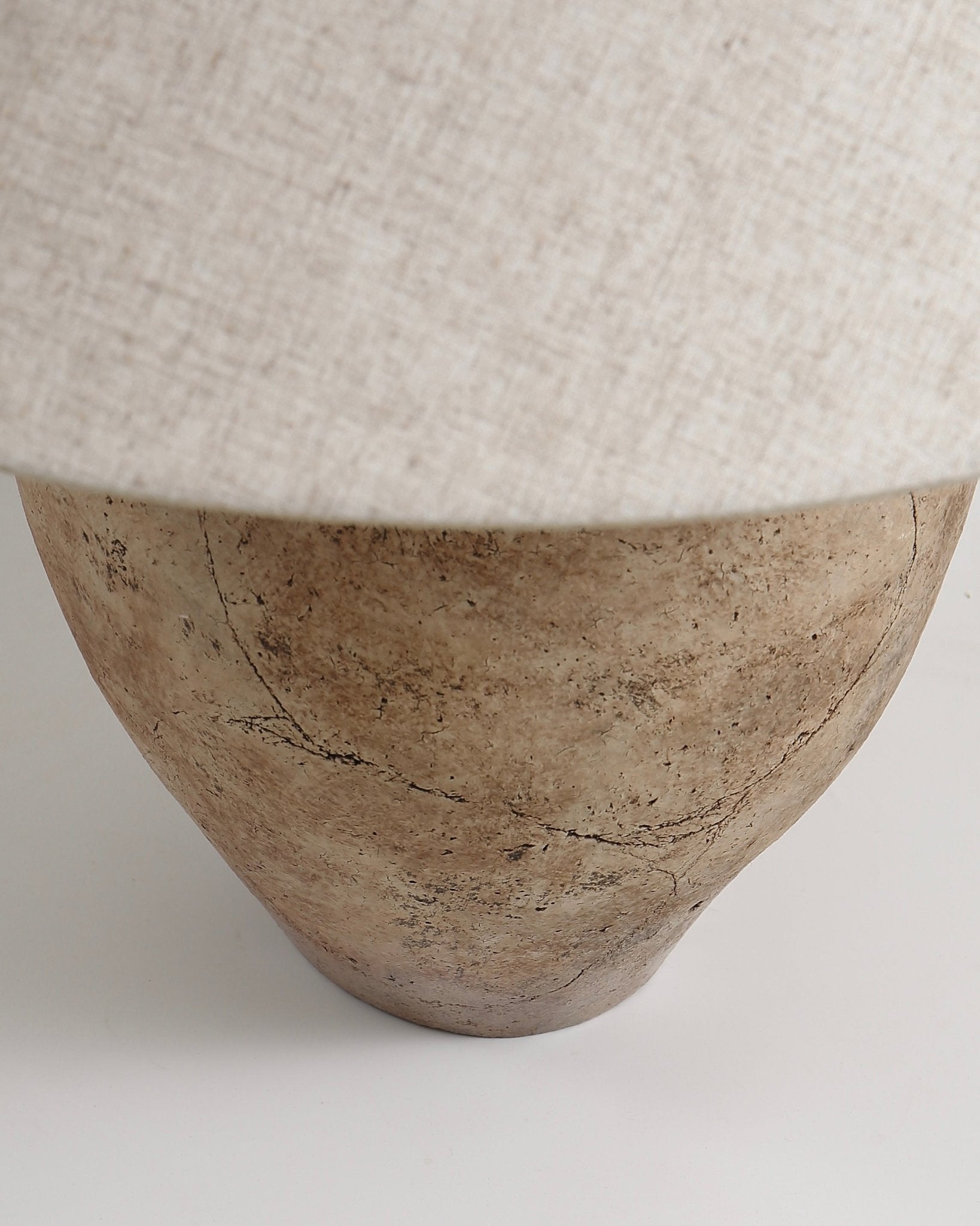 Avianna Table Lamp - Textured Tan Ceramic Base 27.5" Modern