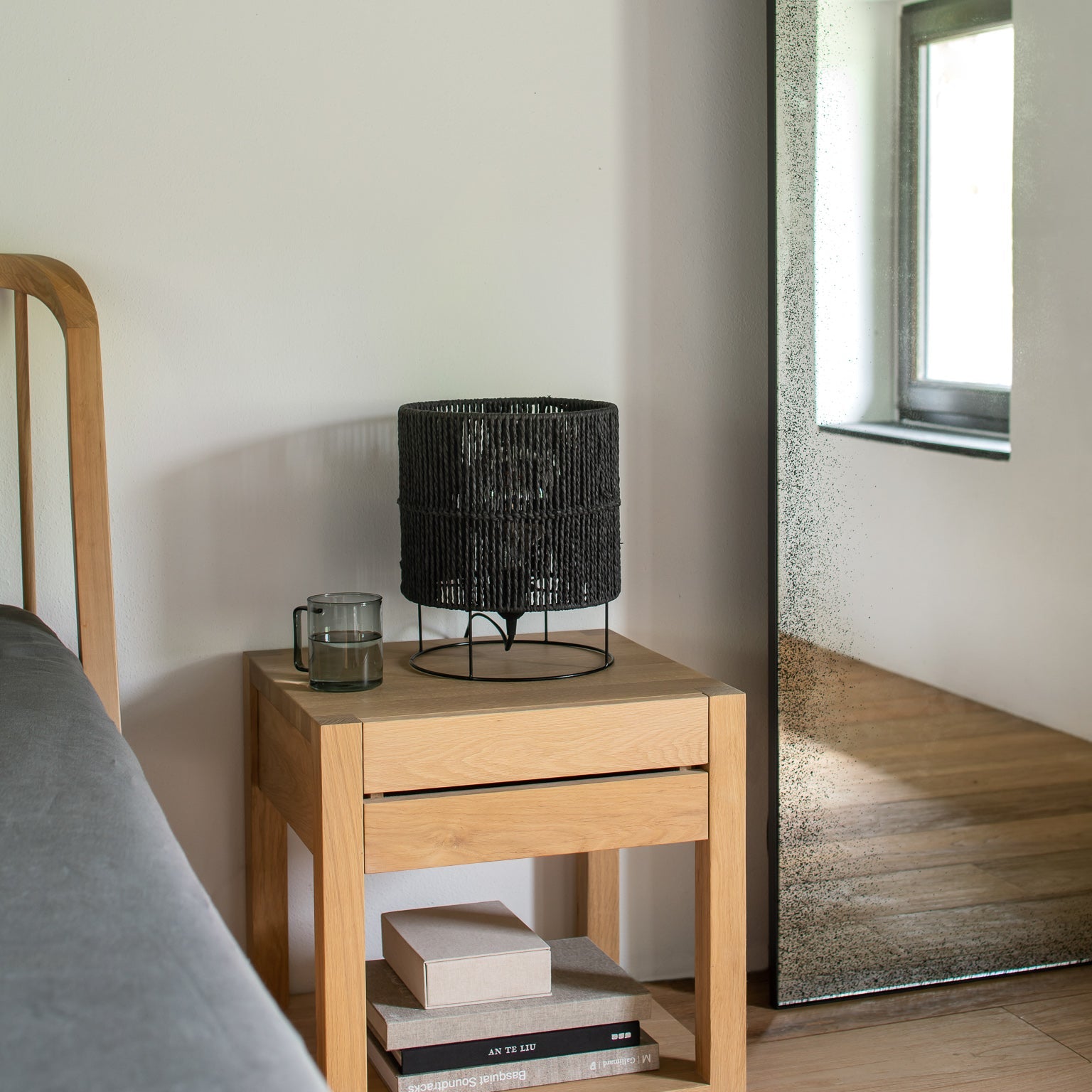 Azur bedside table - oak - 1 drawer White Cliff Studio Nightstand