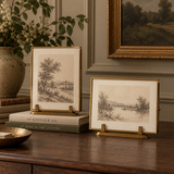 Brass Standing Photo Frames - Set of 2