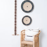 Balance Bogolan Totem in White with Brown Diamonds