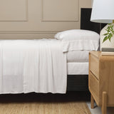 Bamboo Linen Sheet Set White Cliff Studio Sheet Sets