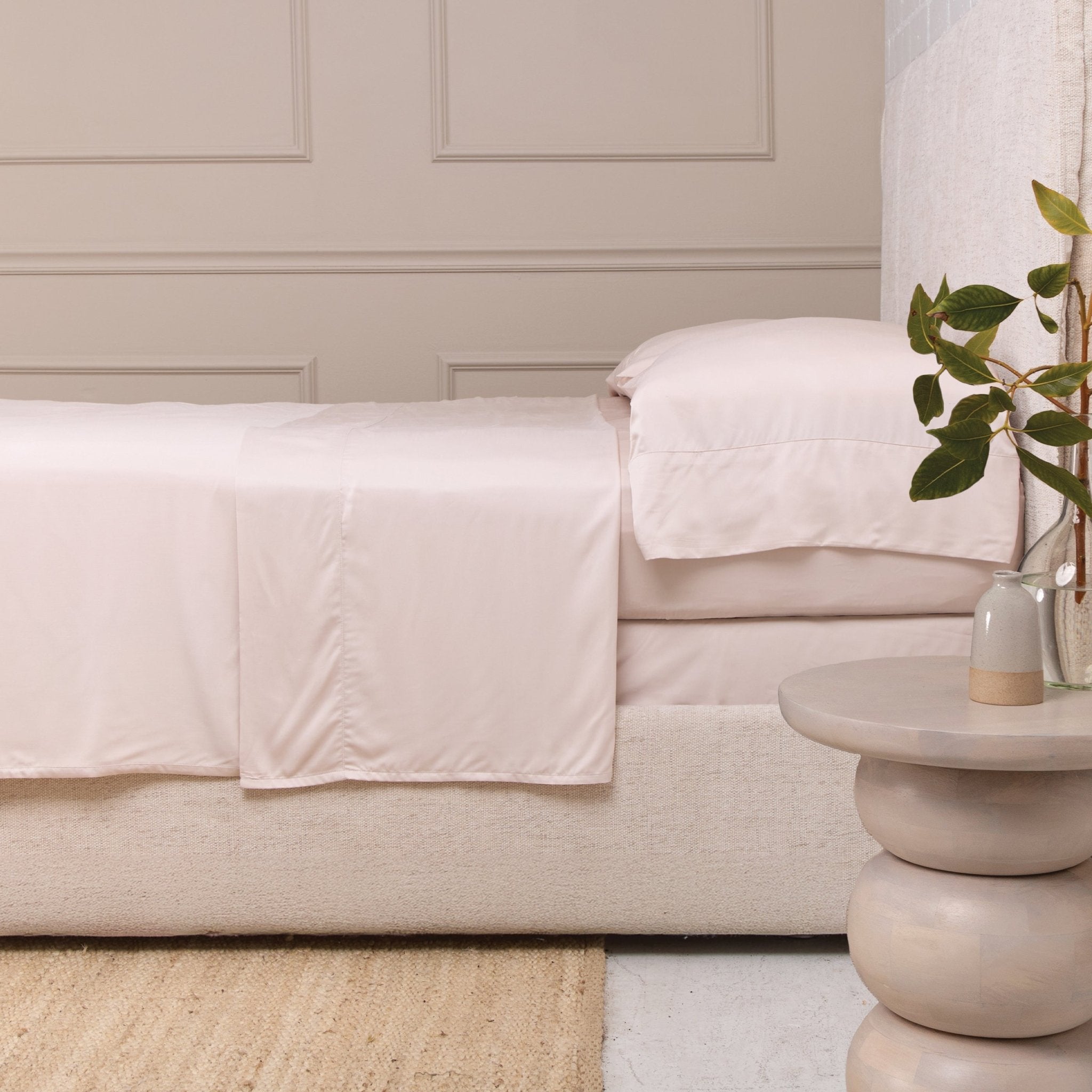 Bamboo Sateen Sheet Set White Cliff Studio Sheet Sets