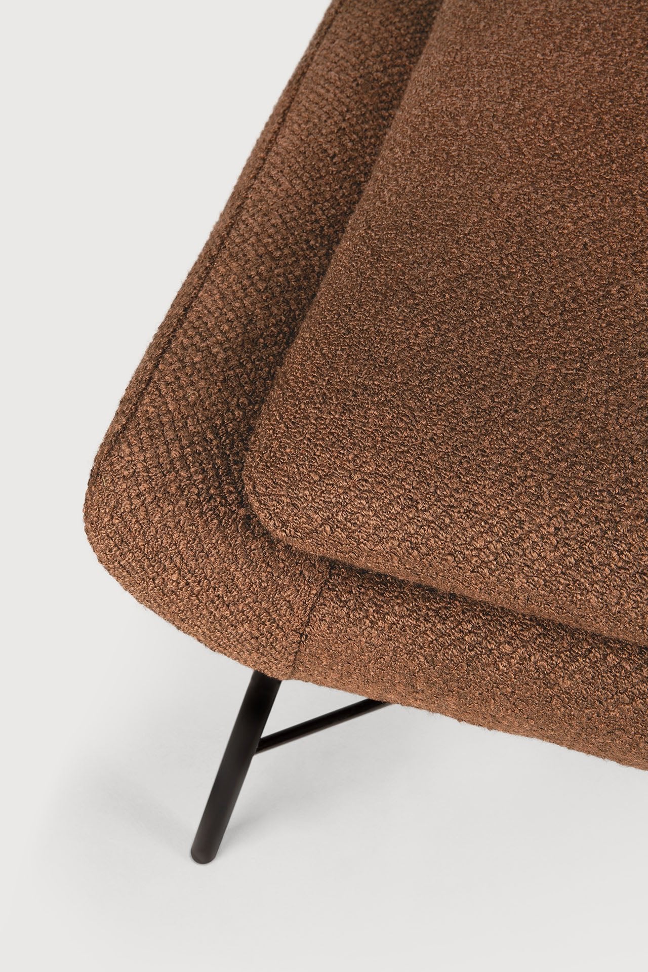 Barrow footstool - Copper fabric White Cliff Studio Ottoman