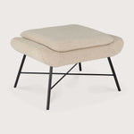 Barrow footstool - Off White fabric White Cliff Studio Ottoman
