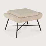 Barrow footstool - Off White fabric White Cliff Studio Ottoman