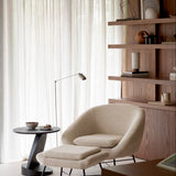 Barrow footstool - Off White fabric White Cliff Studio Ottoman