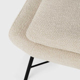 Barrow footstool - Off White fabric White Cliff Studio Ottoman