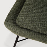 Barrow footstool - Pine Green fabric White Cliff Studio Ottoman