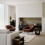 Barrow lounge chair - Copper fabric White Cliff Studio Lounge Chair