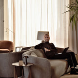 Barrow lounge chair - Copper fabric White Cliff Studio Lounge Chair