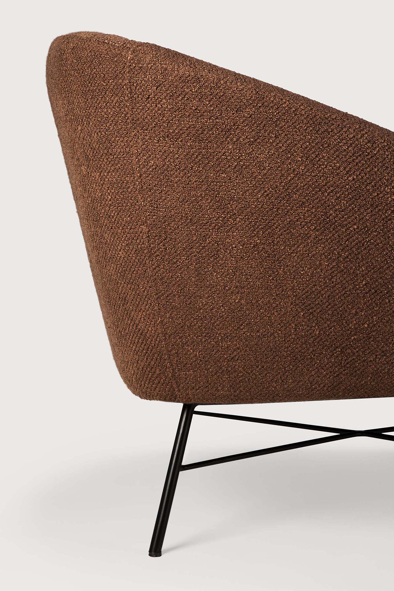 Barrow lounge chair - Copper fabric White Cliff Studio Lounge Chair
