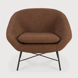 Barrow lounge chair - Copper fabric White Cliff Studio Lounge Chair