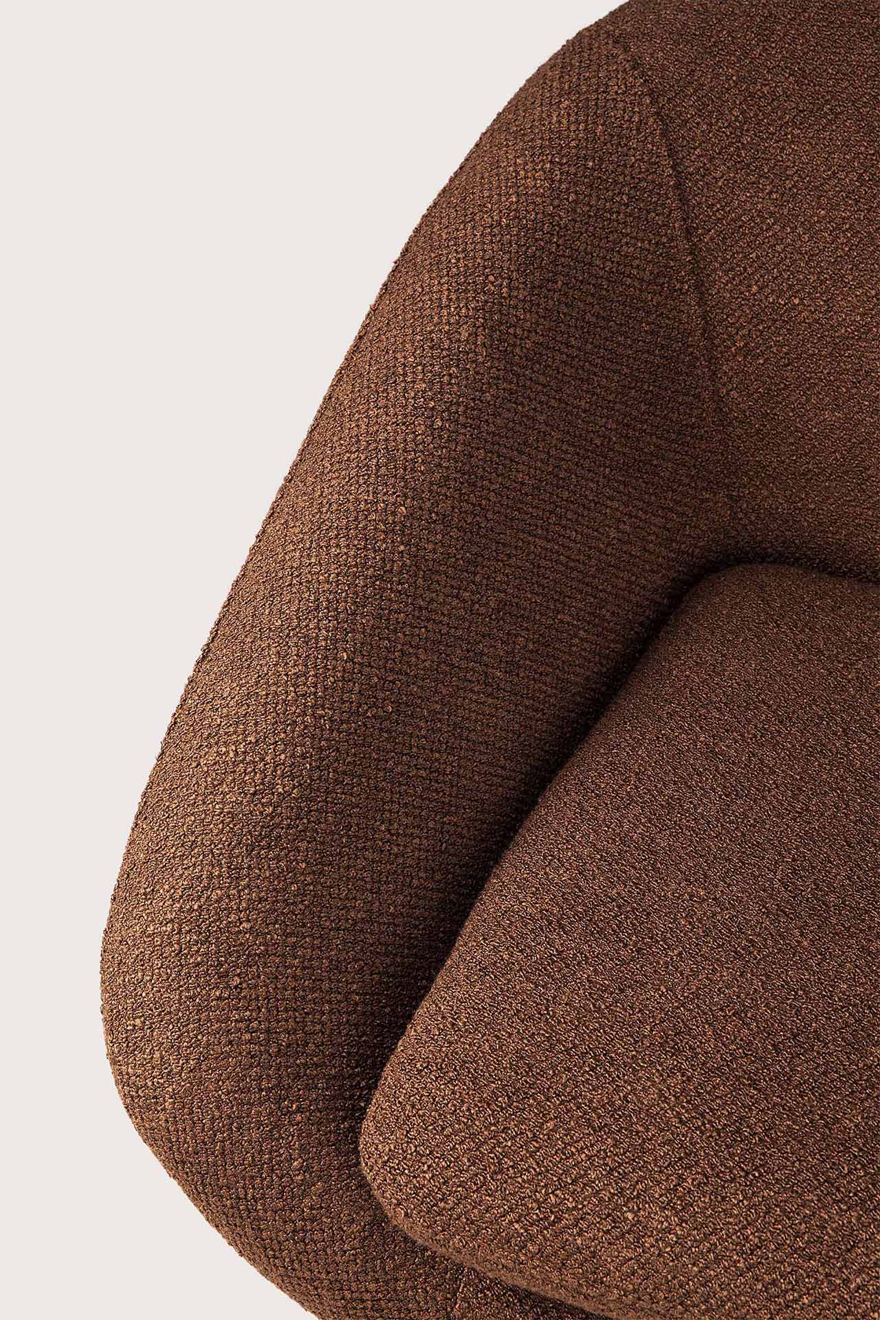Barrow lounge chair - Copper fabric White Cliff Studio Lounge Chair