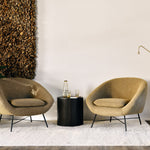 Barrow lounge chair - Ginger fabric White Cliff Studio Lounge Chair