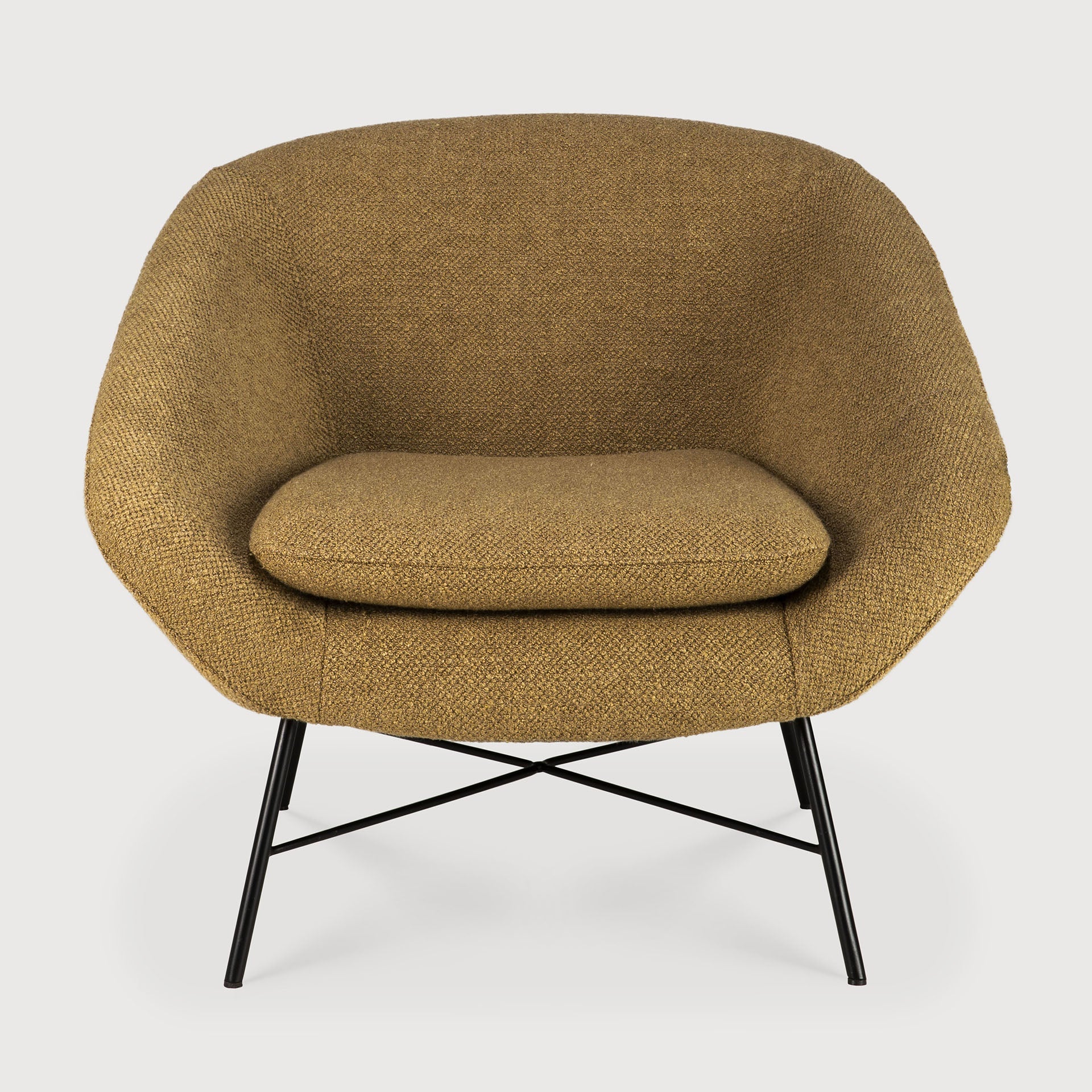 Barrow lounge chair - Ginger fabric White Cliff Studio Lounge Chair