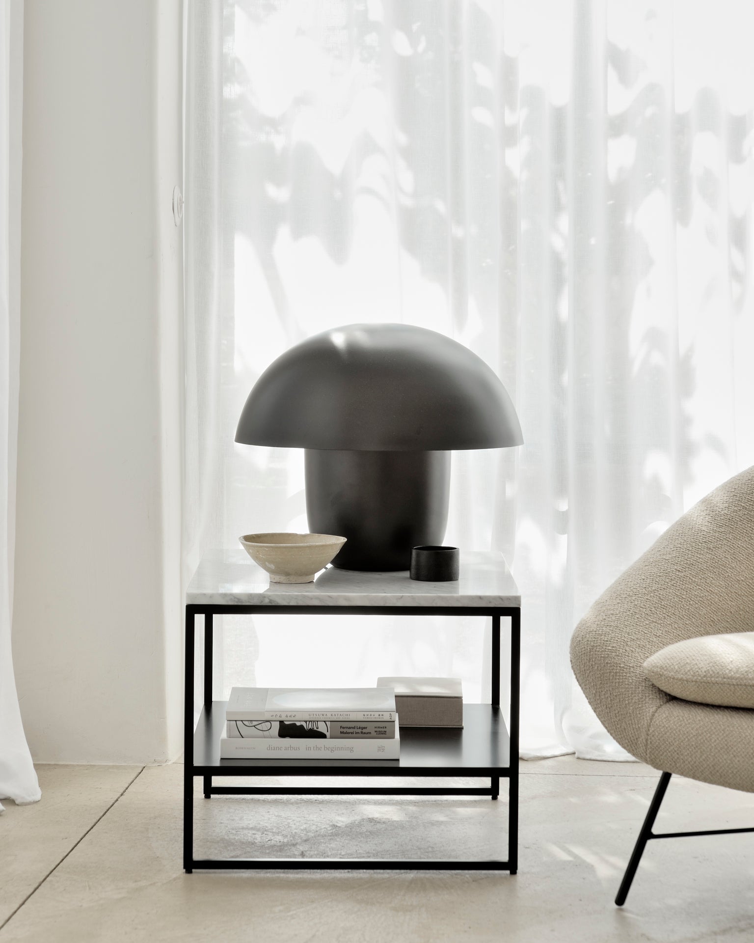 Barrow lounge chair - Off White fabric White Cliff Studio Lounge Chair