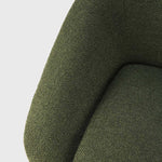 Barrow lounge chair - Pine Green fabric White Cliff Studio Lounge Chair